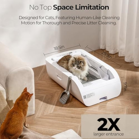 Open-Top Automatic Cat Litter Box