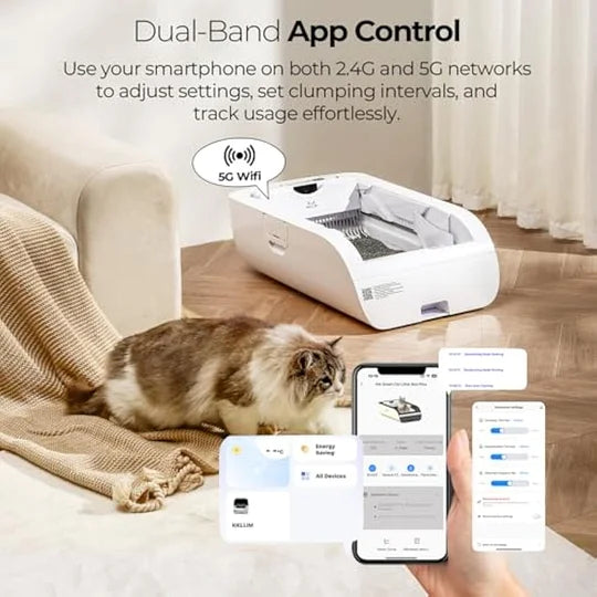 Open-Top Automatic Cat Litter Box