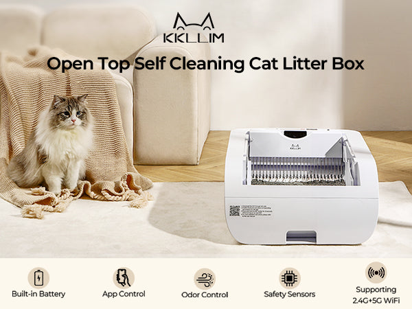 Open-Top Automatic Cat Litter Box