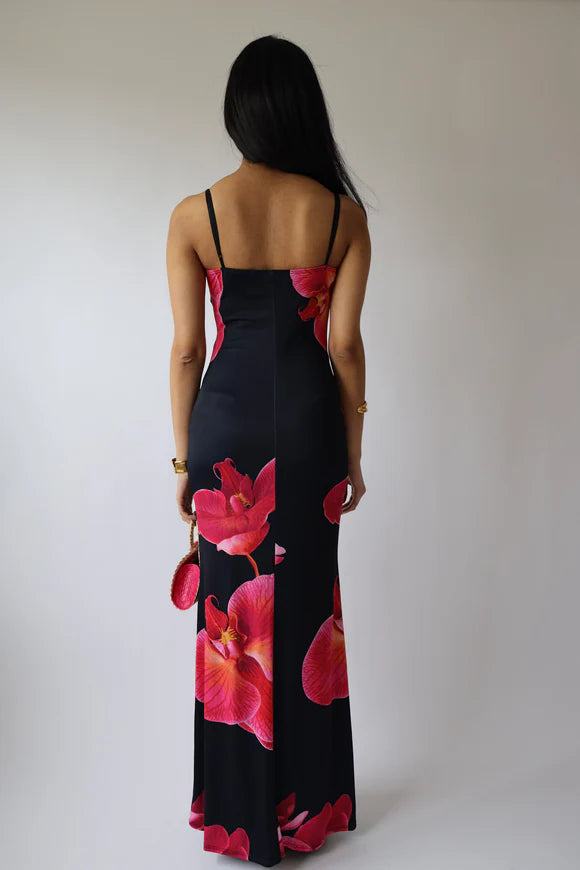 Orchid Bloom Slip Dress