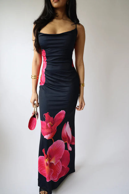 Orchid Bloom Slip Dress