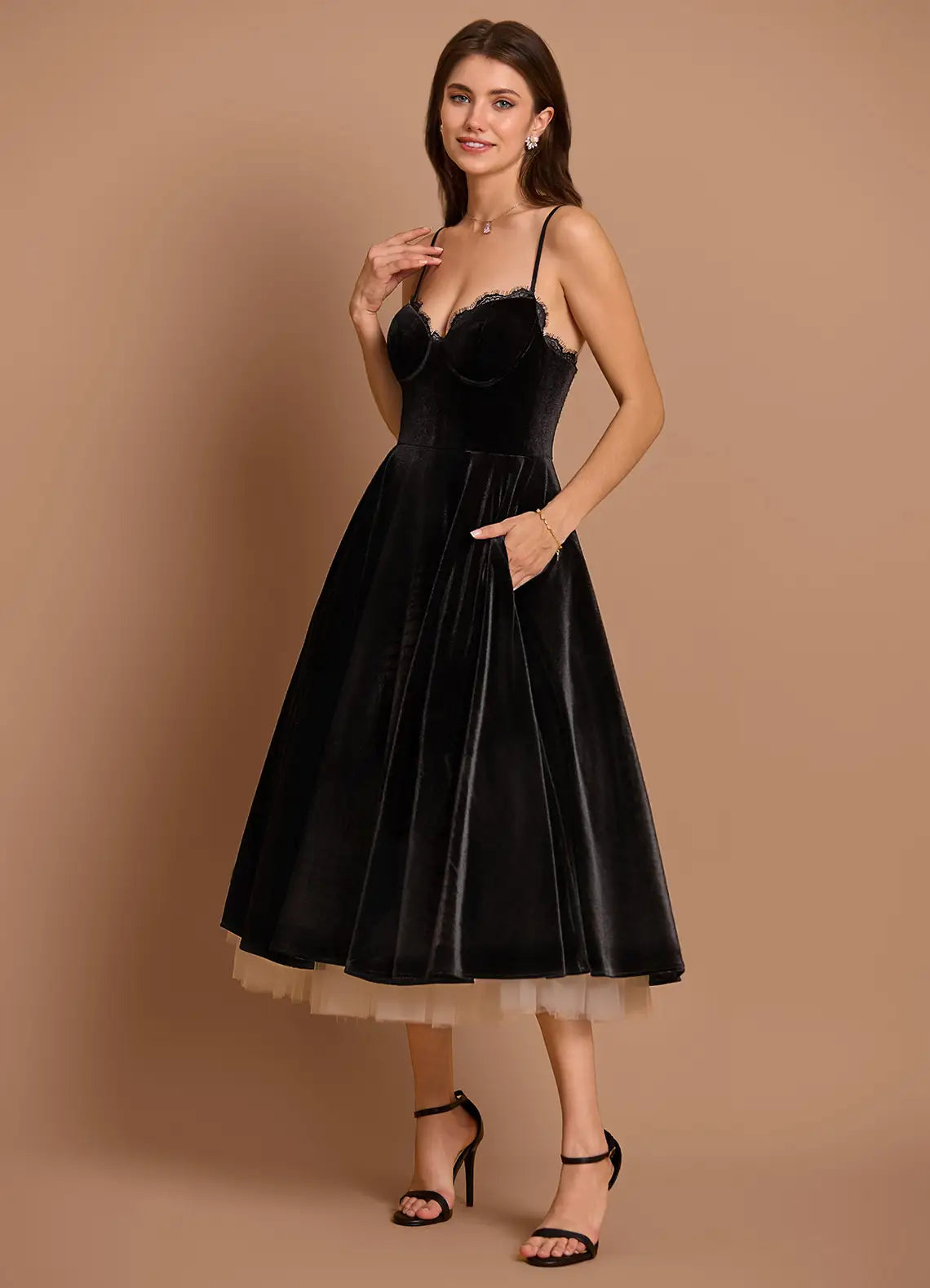 Gracyn Black Two Piece Dress