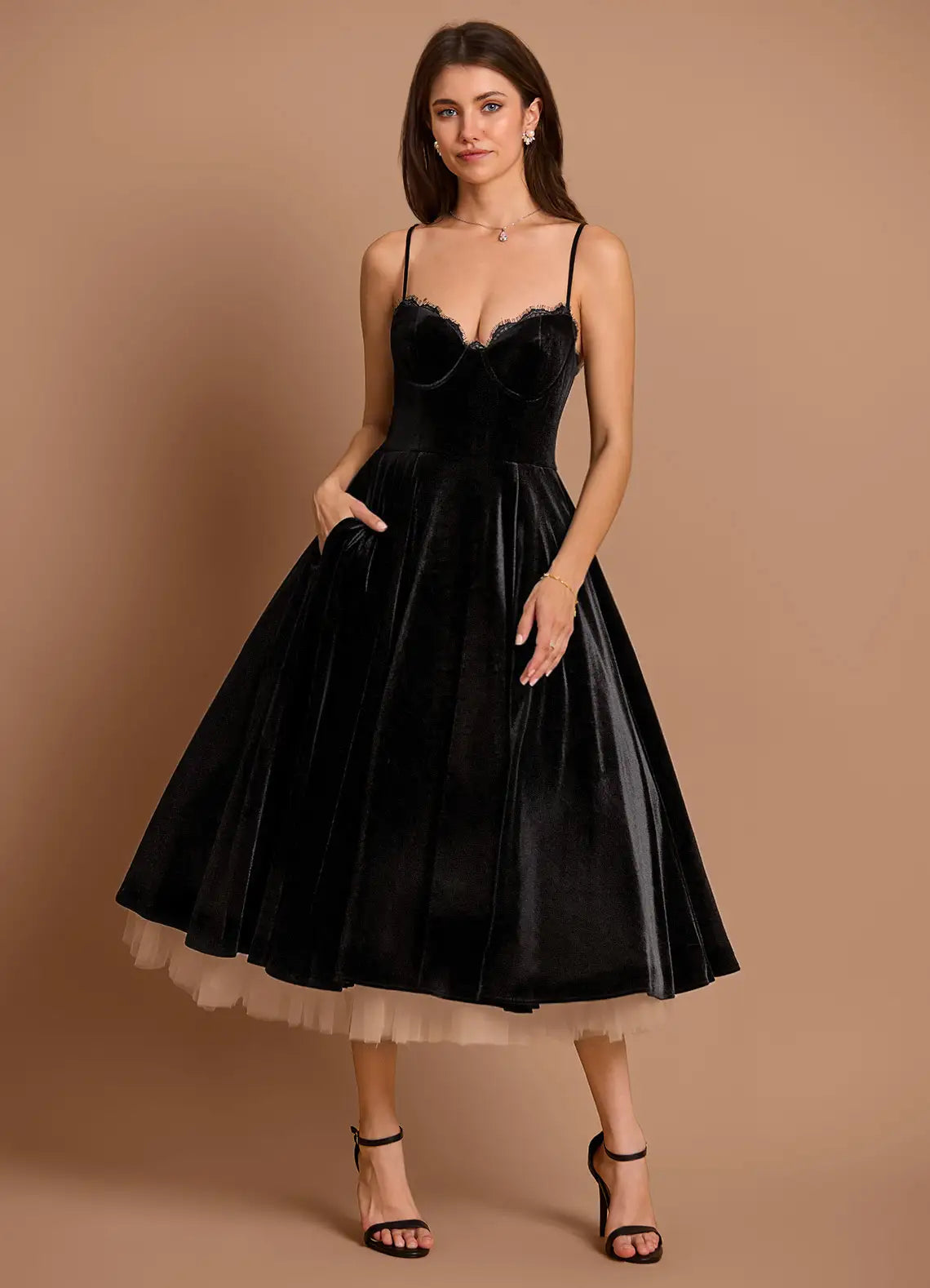 Gracyn Black Two Piece Dress